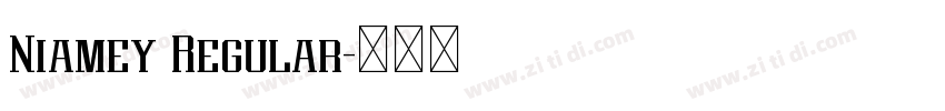 Niamey Regular字体转换